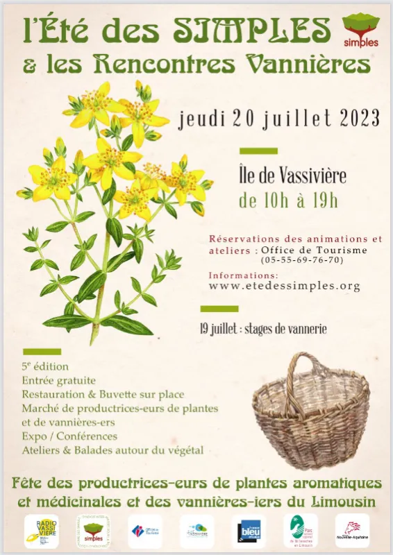 20 juillet 2023, L'Été des Simples, Vassivière (87) Visuel